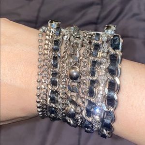 Ermanno Scervino street multi strand cuff bracelet